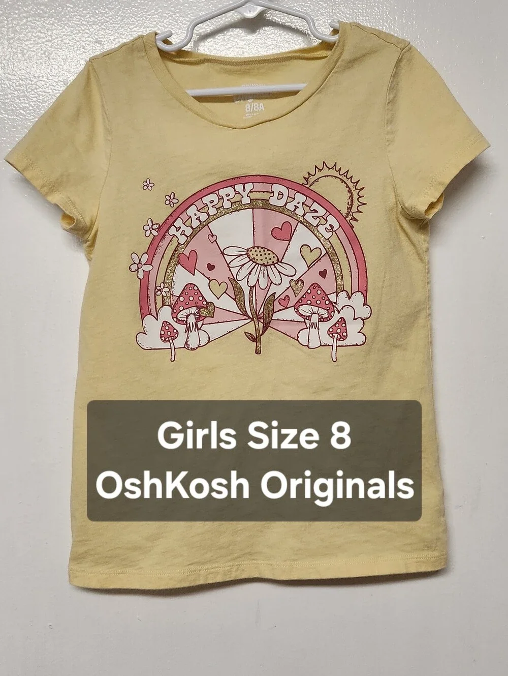 Girls Size 8 Graphic Tee Short Sleeve Shirt OshKosh Originals